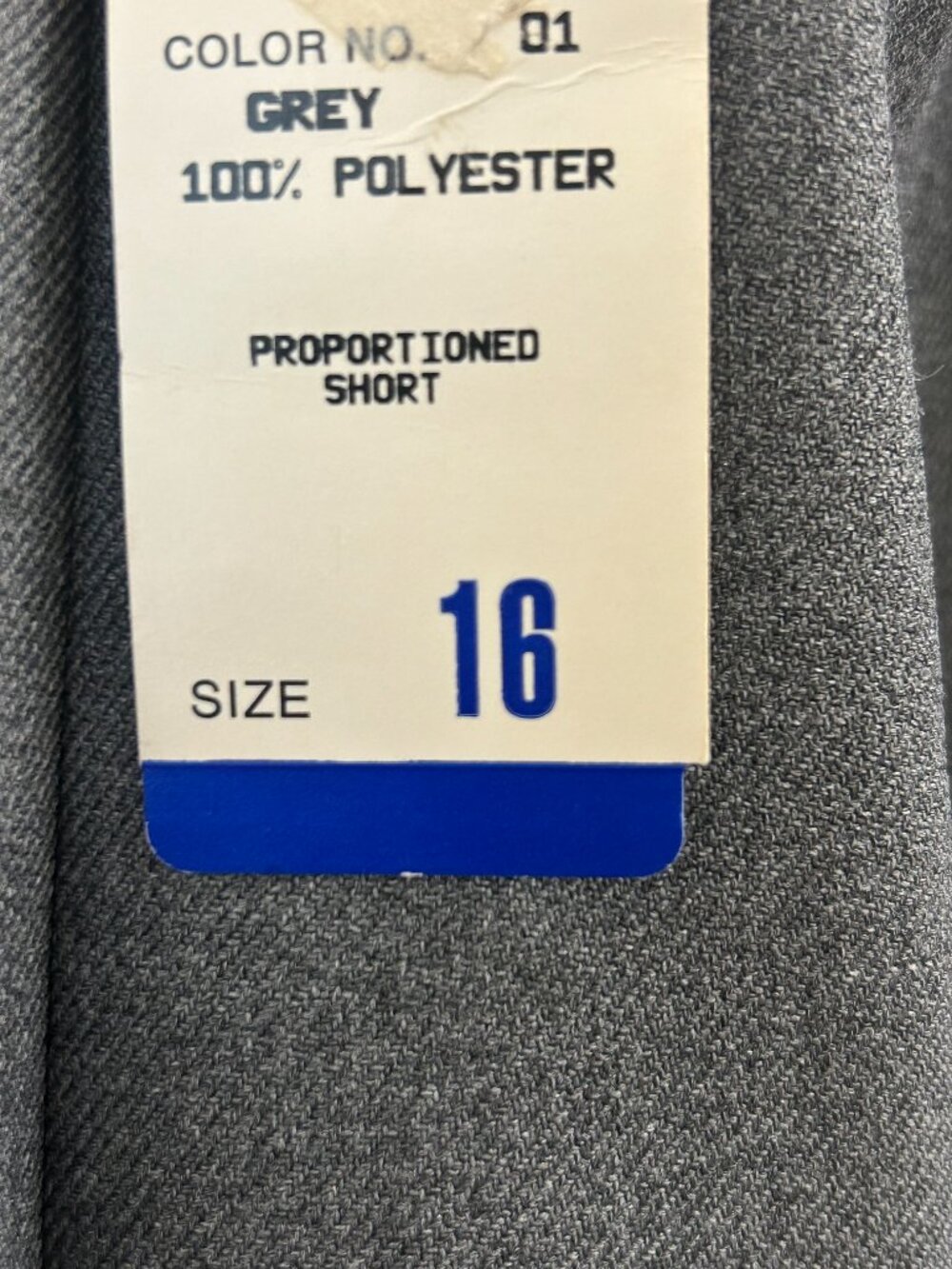 Alfred Dunner Classics Gray Proportioned Short Elastic Waist Pants Size 16 NWT - Picture 3 of 5
